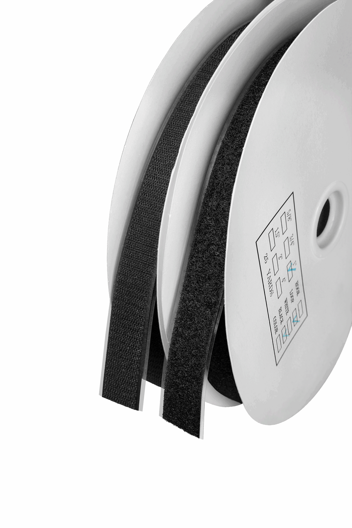PSA High Adhesive Loop Strap 2.5cmx23m Black