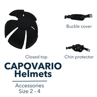 Capovario Helmet - Black - Size 2