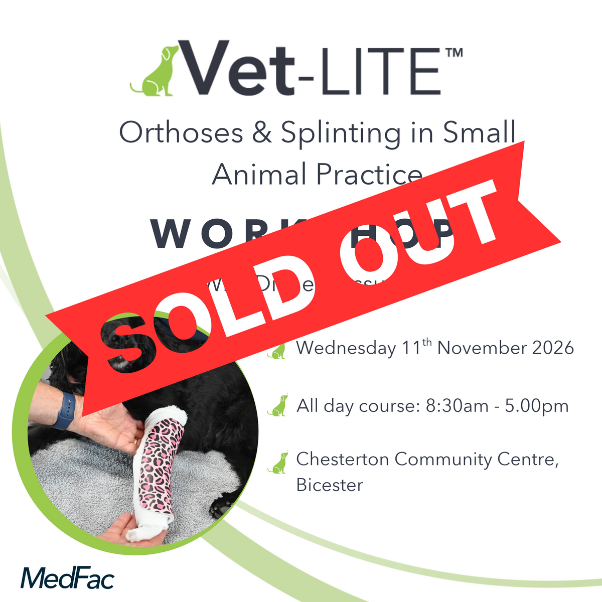 Orthoses & Splinting in Small Animal Practice - Workshop with Diane Messum