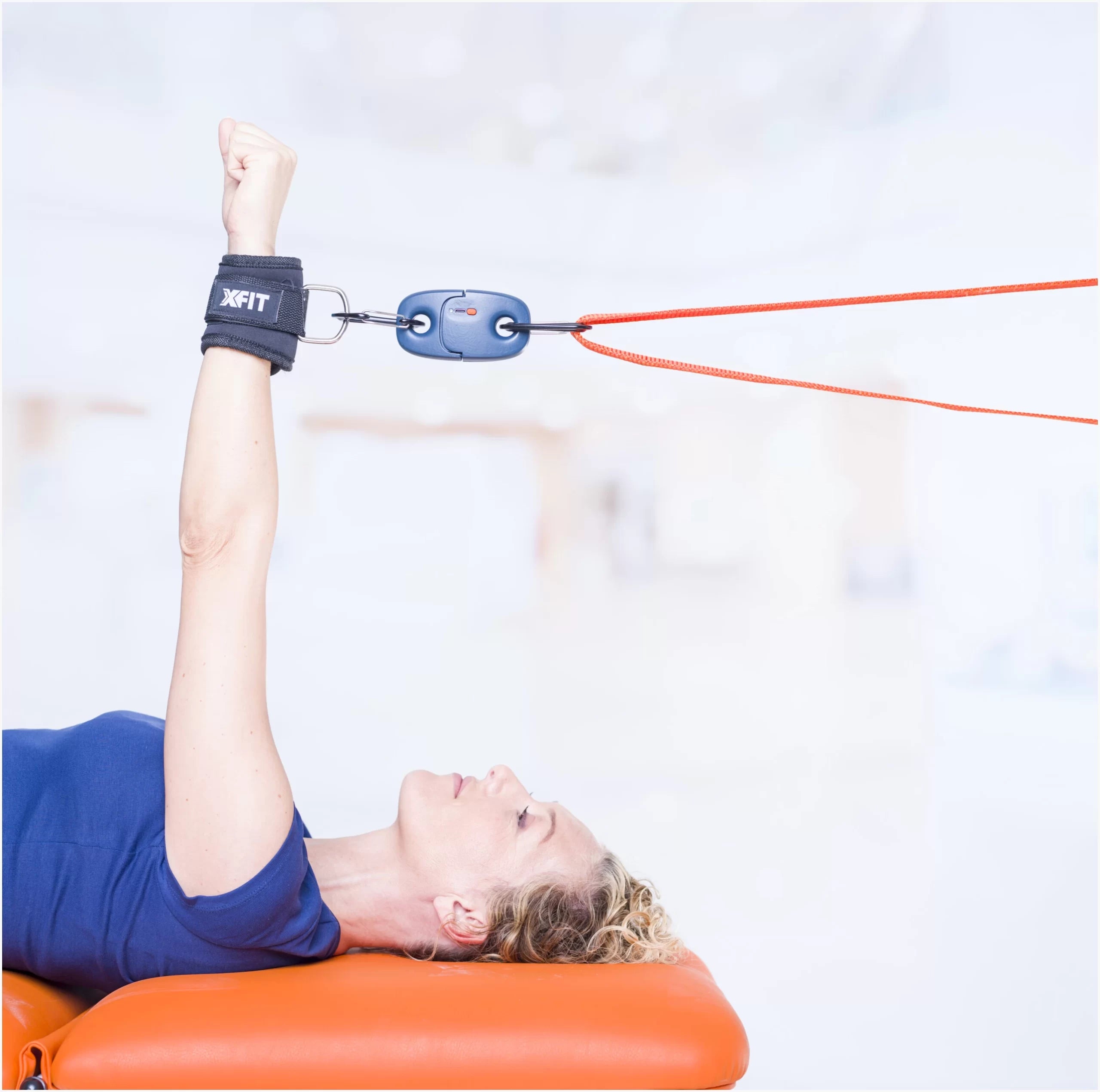K-Pull being used in an arm exercise