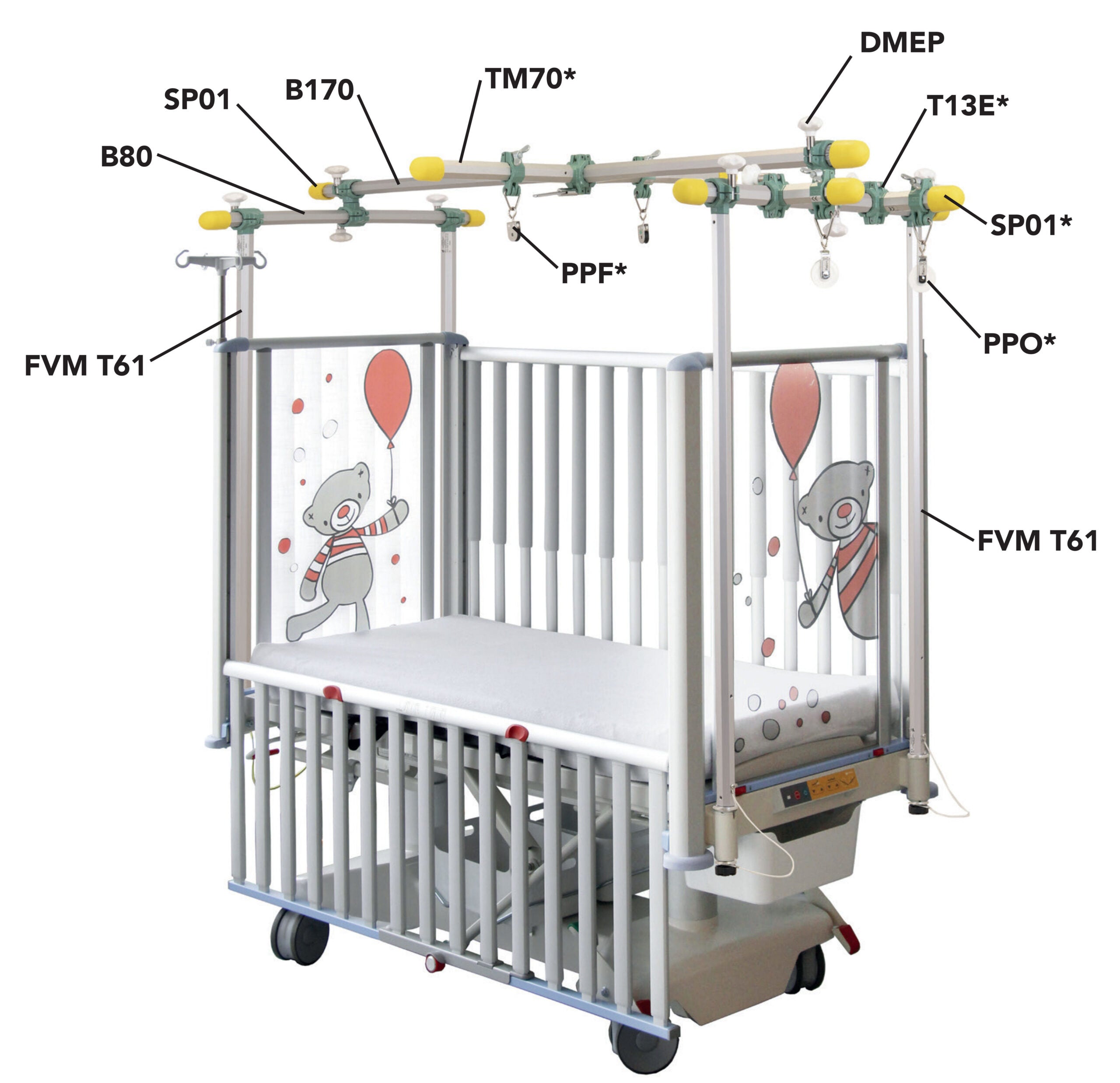 Linet Tom 2 Cot Traction Frame - T61V2